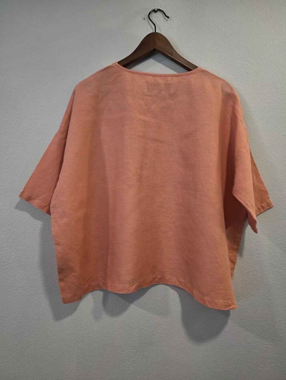 LF Markey Basic Linen Top in Coral - Picture 5 of 5
